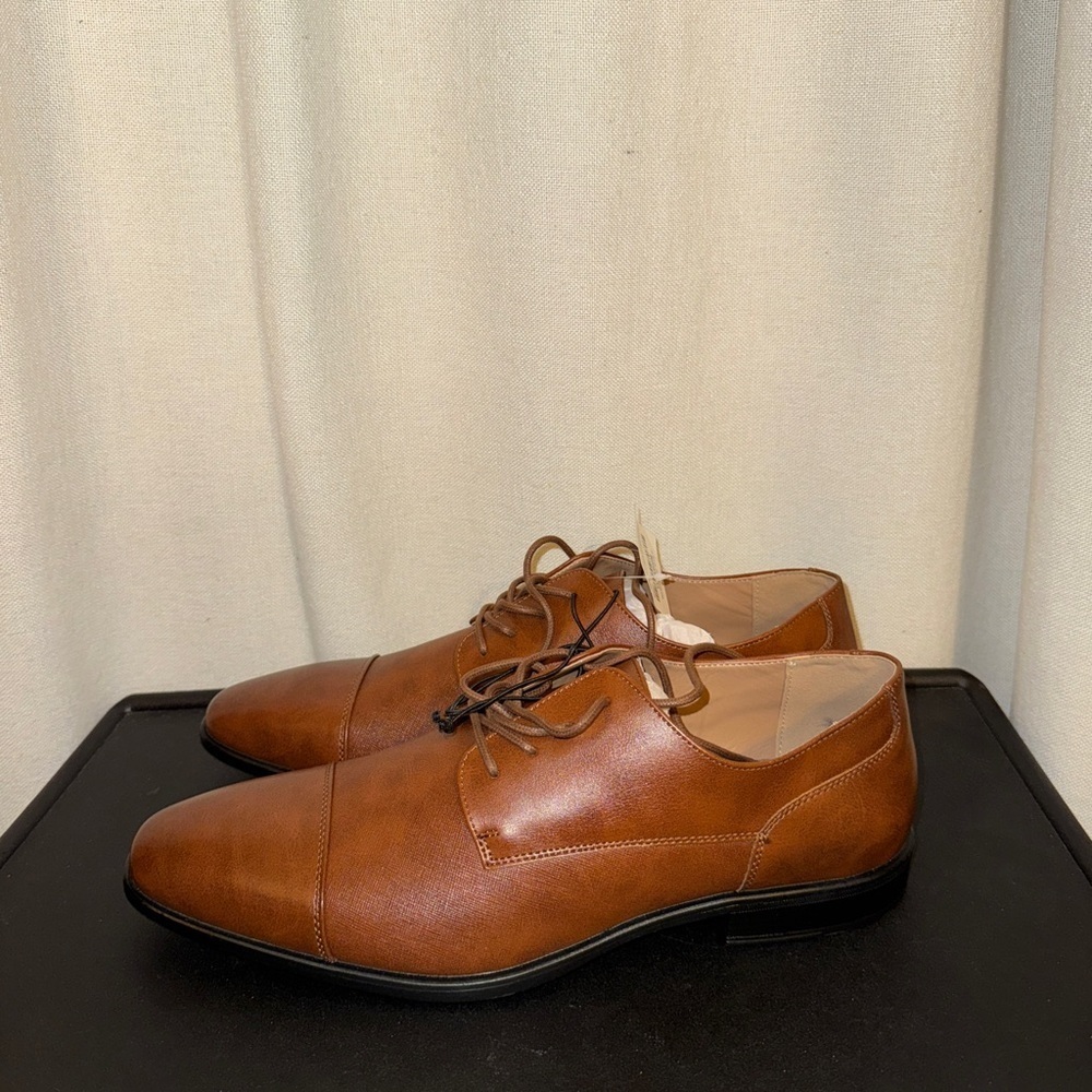 J Ferrar Brown/Cognac Oxford shoes NWT 13